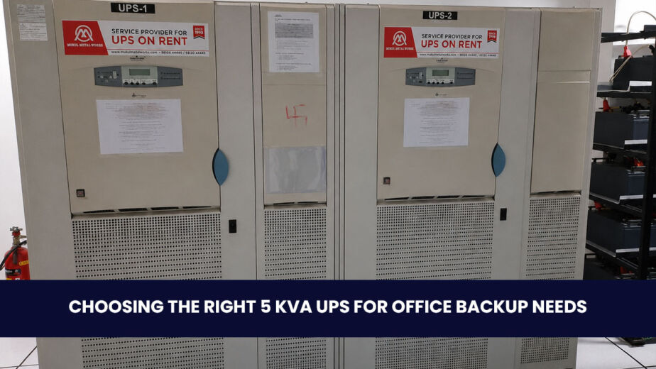 Choosing the Right 5 kVA UPS for Office Backup Needs