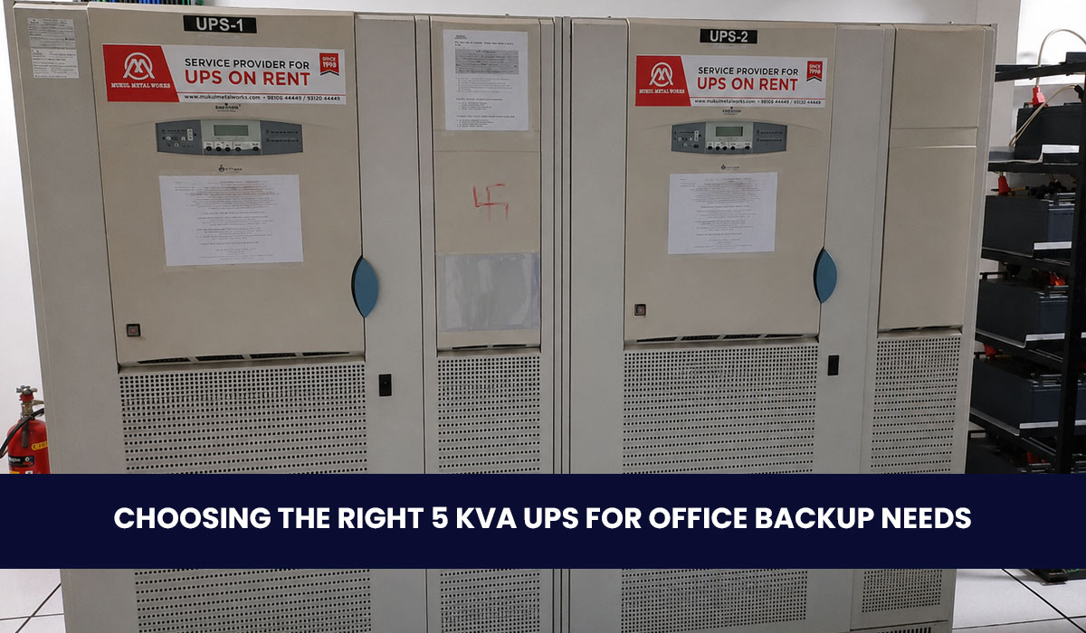 Choosing the Right 5 kVA UPS for Office Backup Needs
